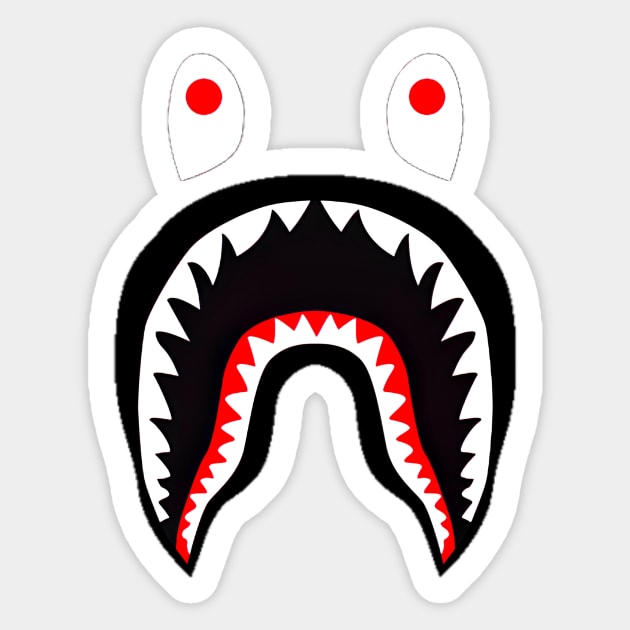 Bape Shark Sticker Sticker by Trendy-Now